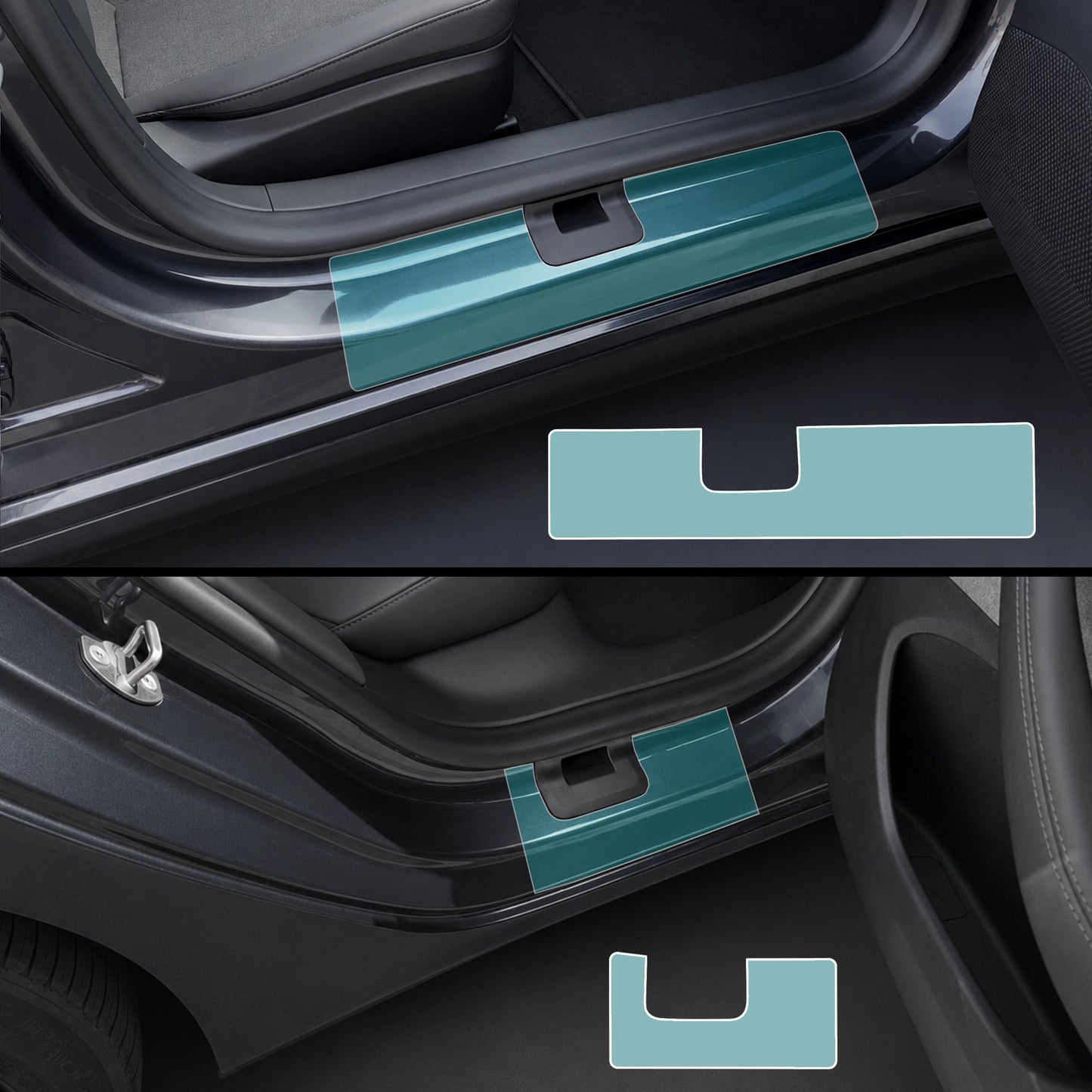 Model 3 “Highland” Lackschutzfolie PPF für die Einstiegsleisten