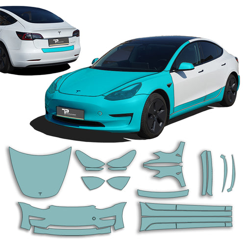 Model 3 Ultimate Kit – Großes Lackschutzfolienset PPF für alle exponierten Bauteile