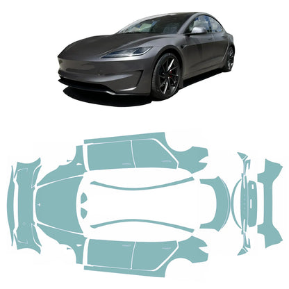 Model 3 "Highland" Performance Komplettes Lackschutzfolienset PPF