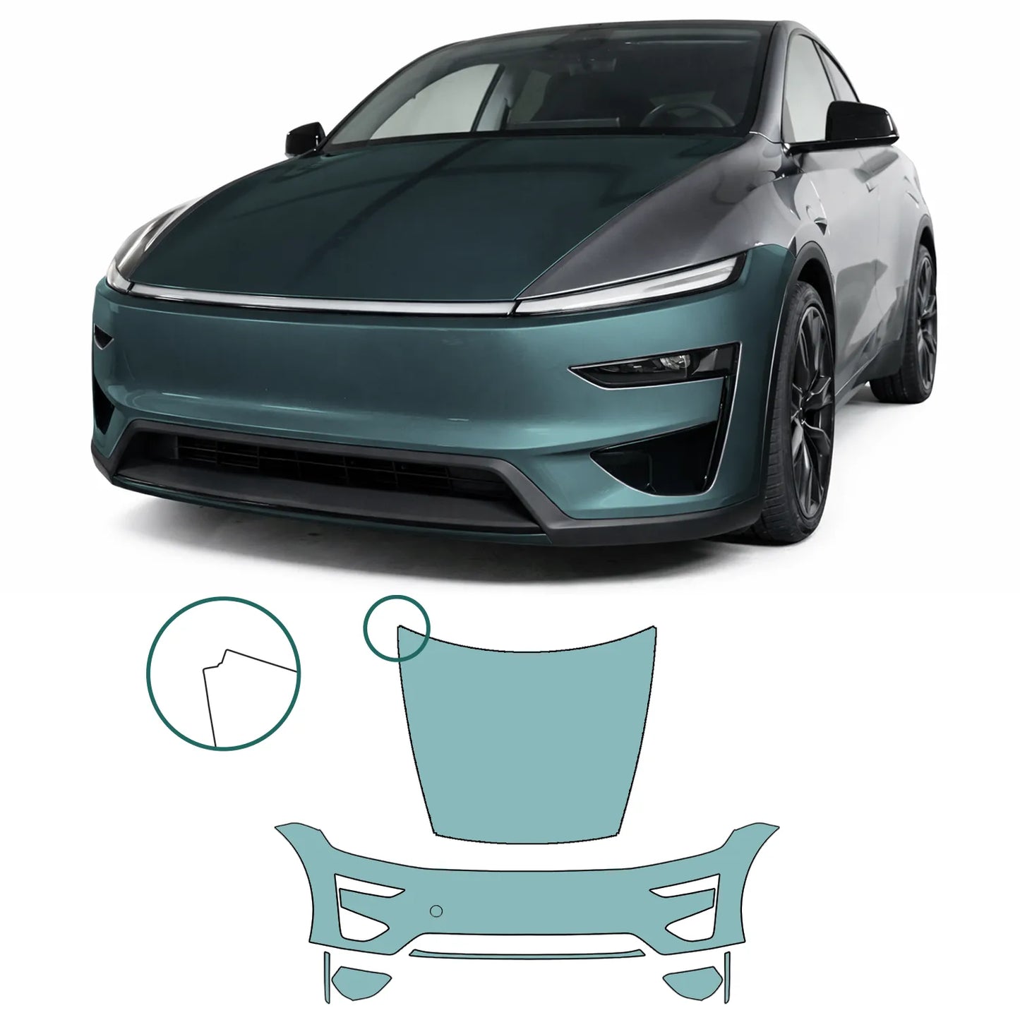 Model Y "Juniper" Performance Frontkit Regular – Lackschutzfolienset PPF Fahrzeugfront