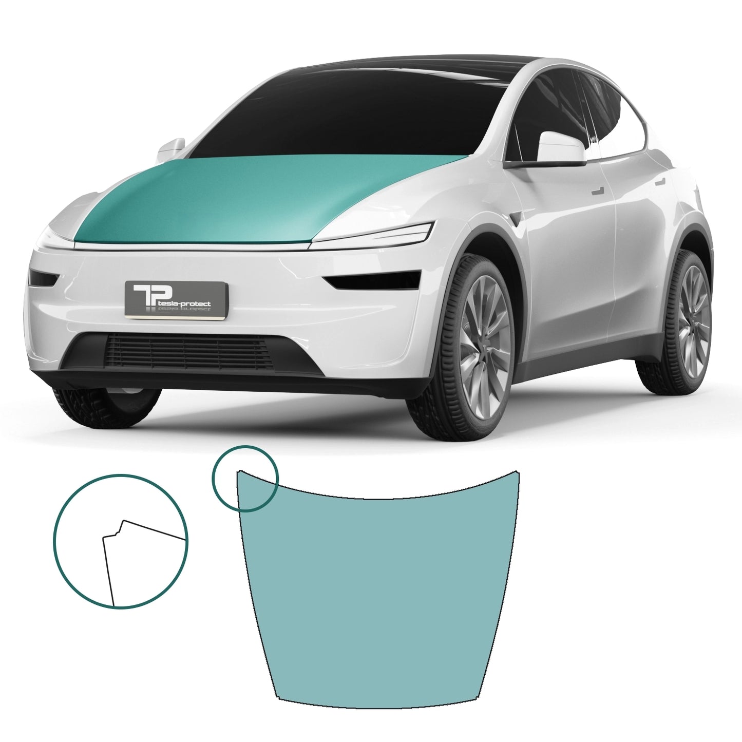 Model Y "Juniper" Lackschutzfolie PPF Motorhaube