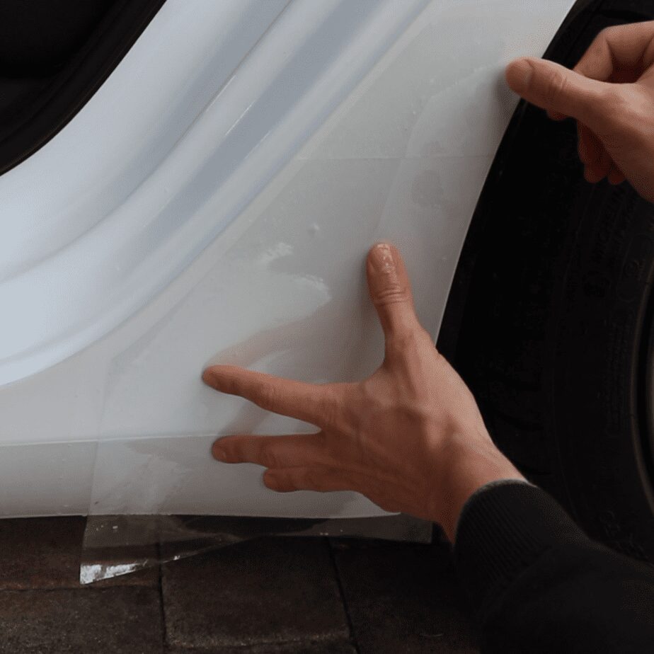 Tesla Model 3 Lackschutz Gesamtset mit transparenter Schutzfolie