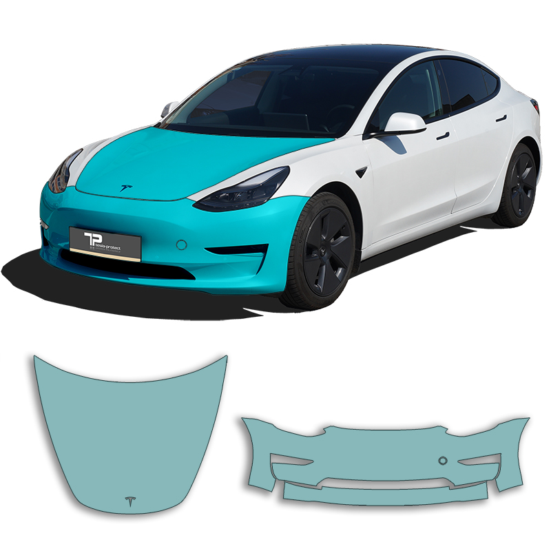 Model 3 Frontkit regular - PPF Kit for the vehicle Front - Tesla-Protect